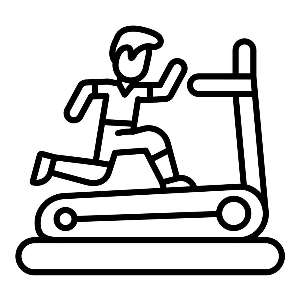 Exercise Line Icon vector