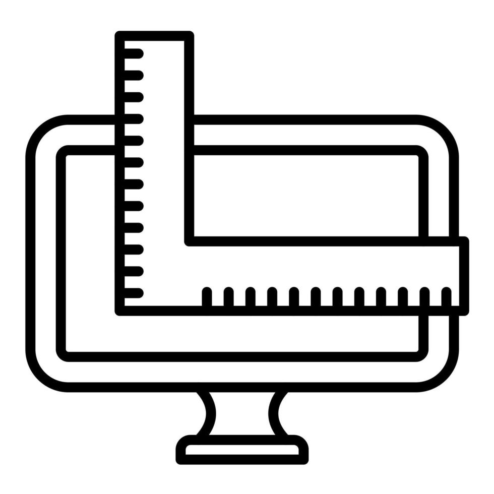 Measuring Line Icon vector