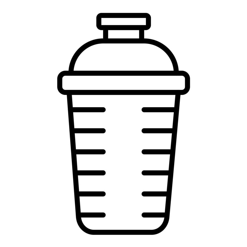 Protein Shake Line Icon vector