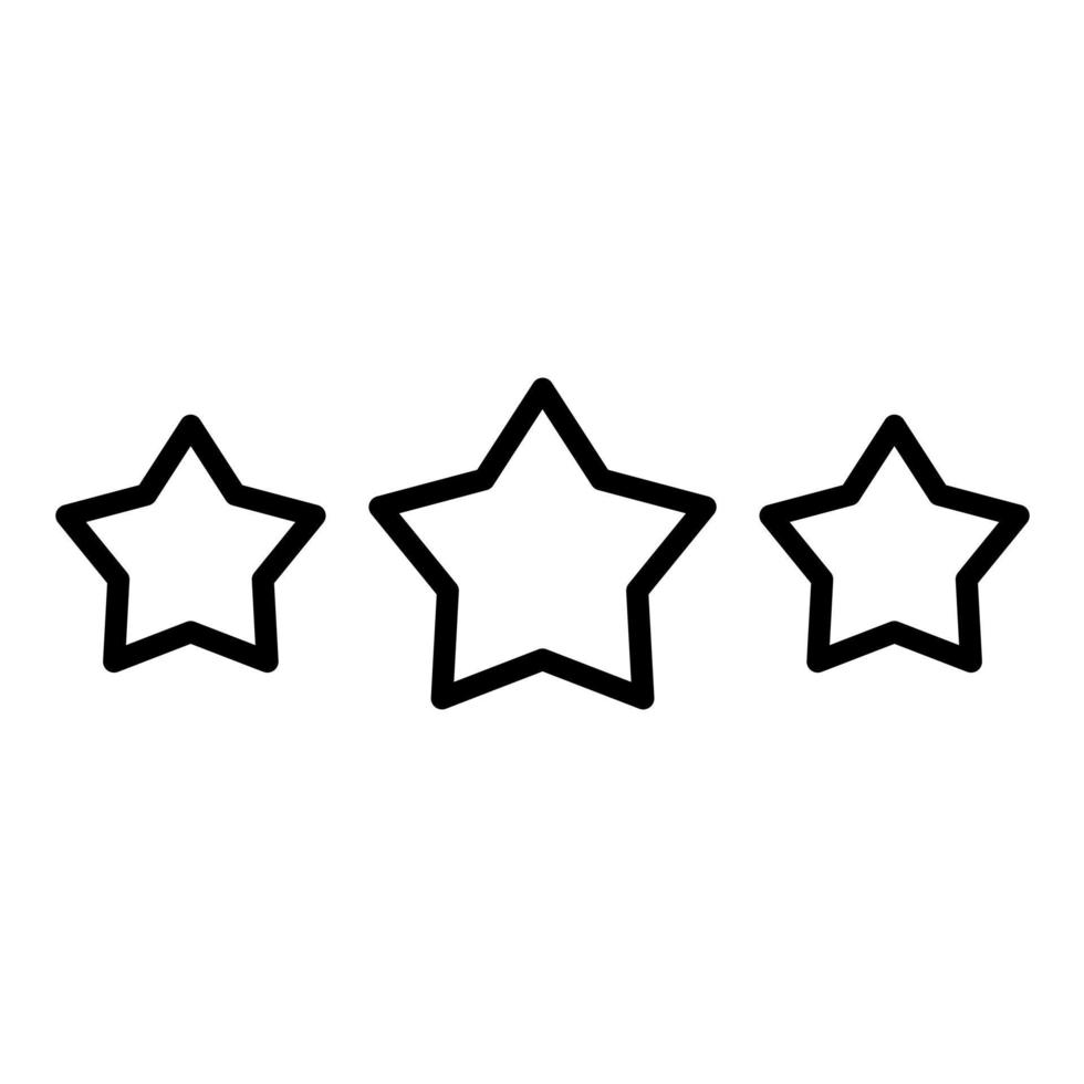 Stars Line Icon vector