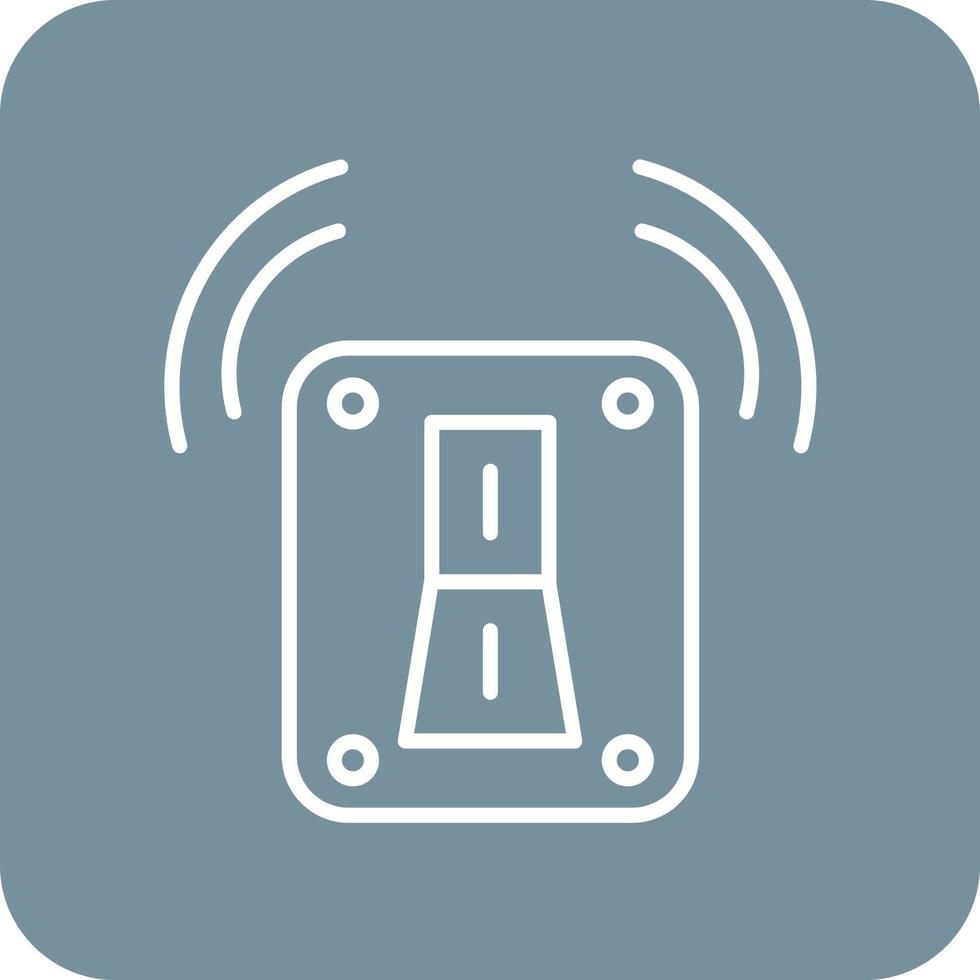 Smart Switch Line Round Corner Background Icons vector