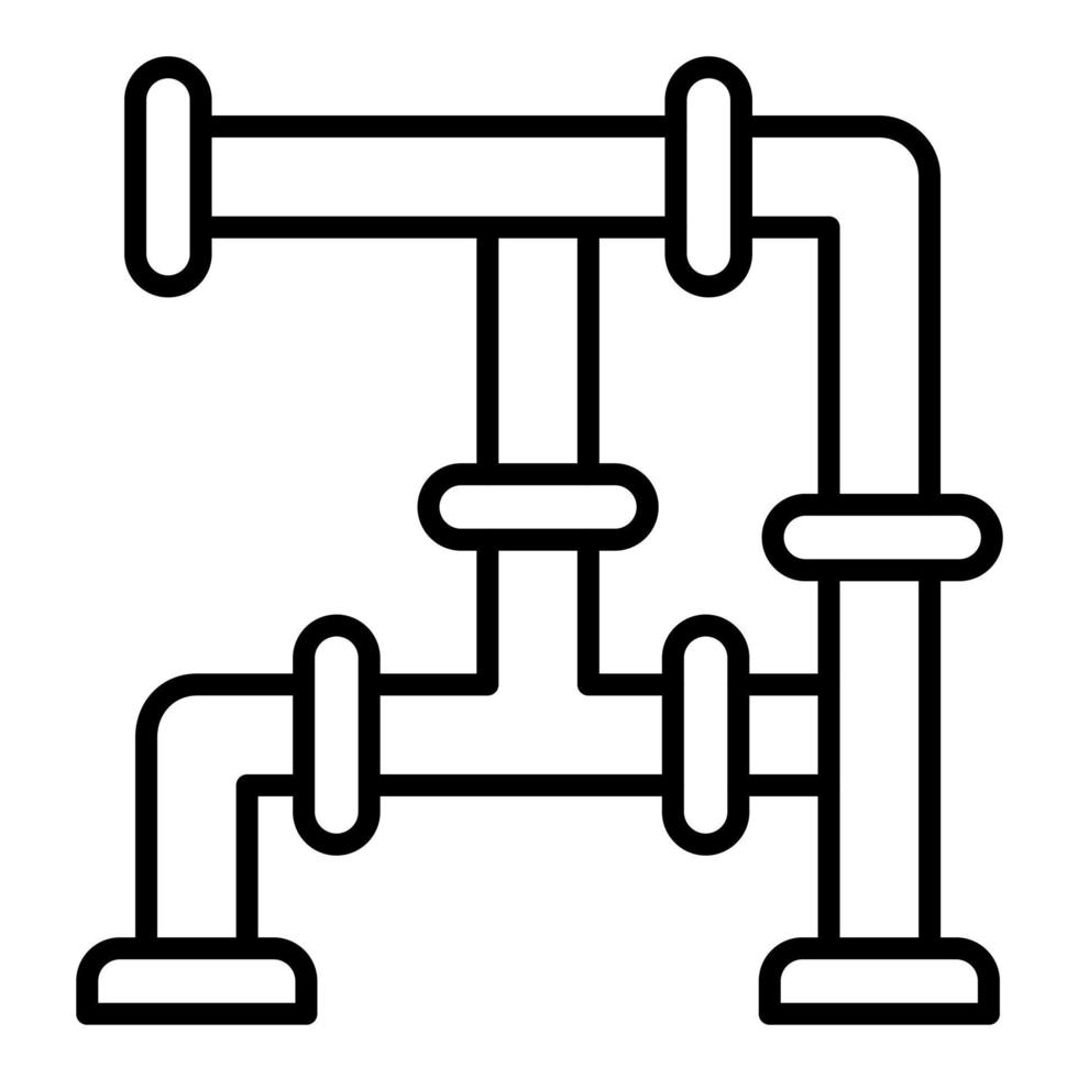 Piping Line Icon vector