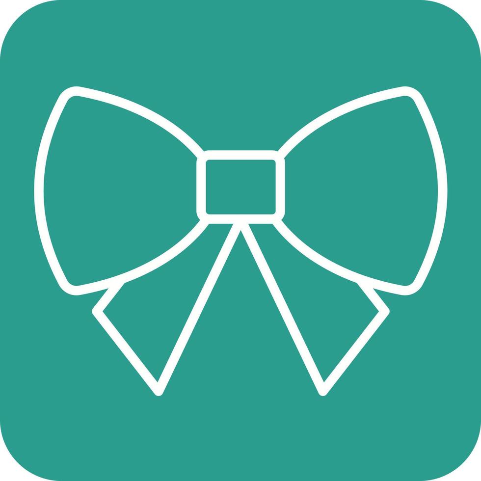 Bow Tie Line Round Corner Background Icons vector