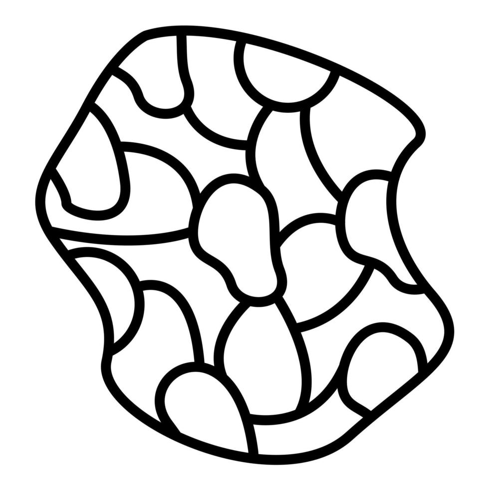 Truffle Line Icon vector