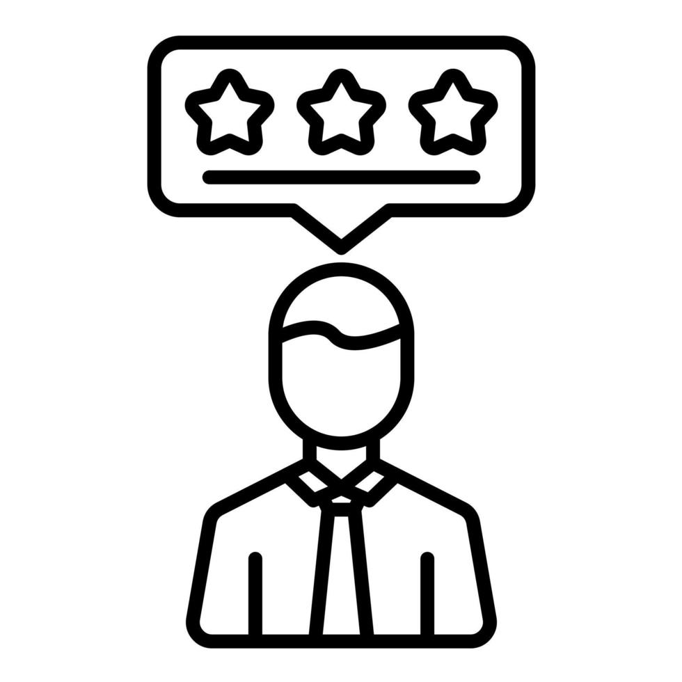 Quality Review Line Icon vector