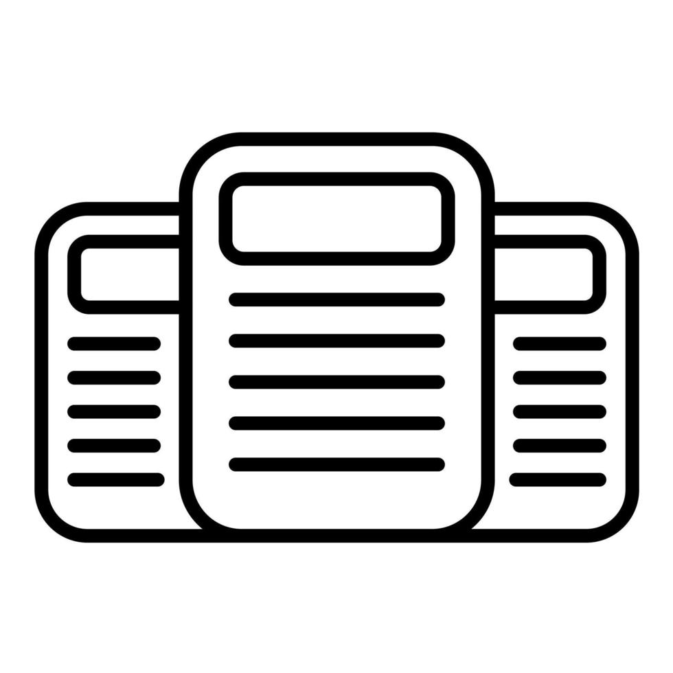 Subscription Model Line Icon vector