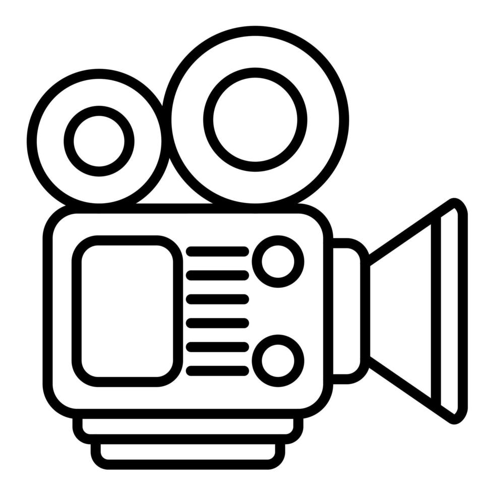 Movie Making Line Icon vector