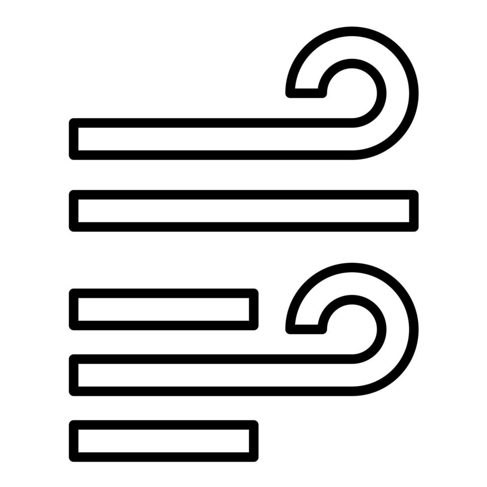 Wind Line Icon vector