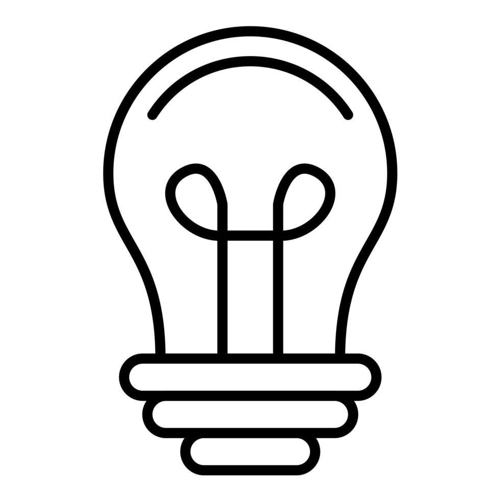 Light Bulb Line Icon vector