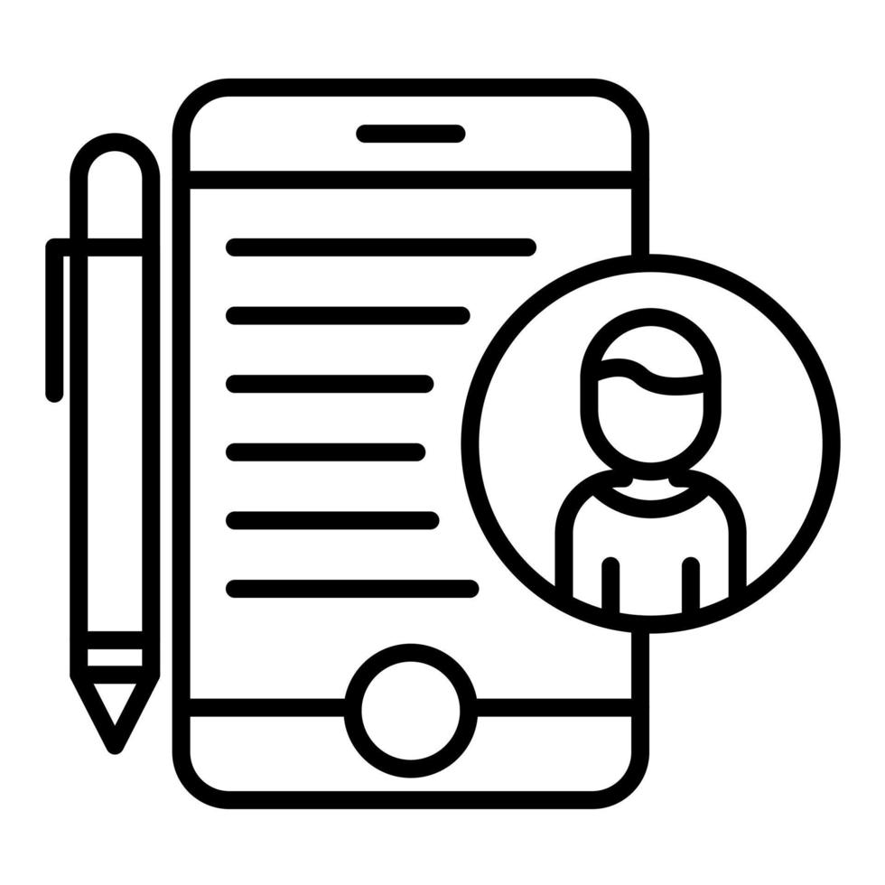 Privacy Impact Assessment Line Icon vector