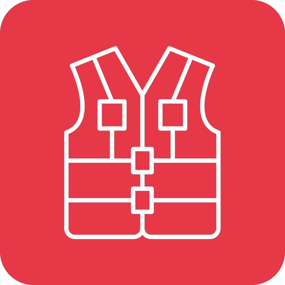 Life Vest Line Round Corner Background Icons 14811936 Vector Art at