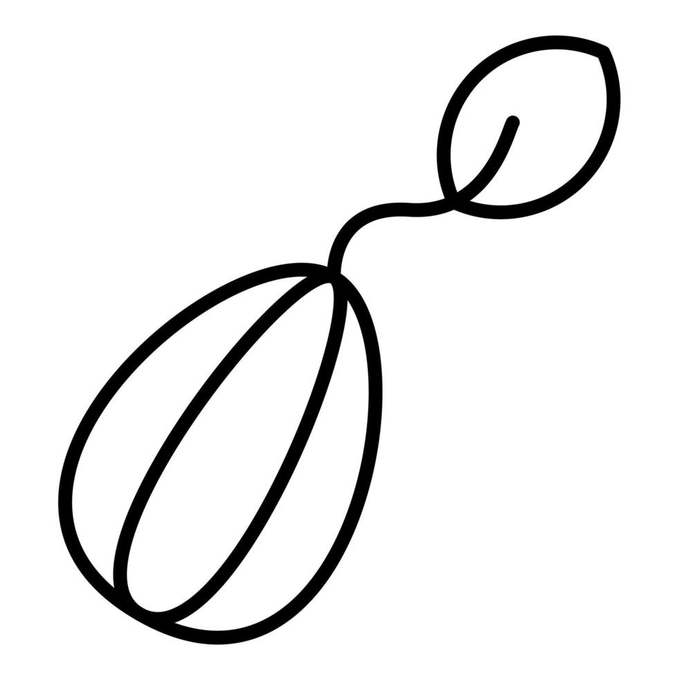 Seed Line Icon vector