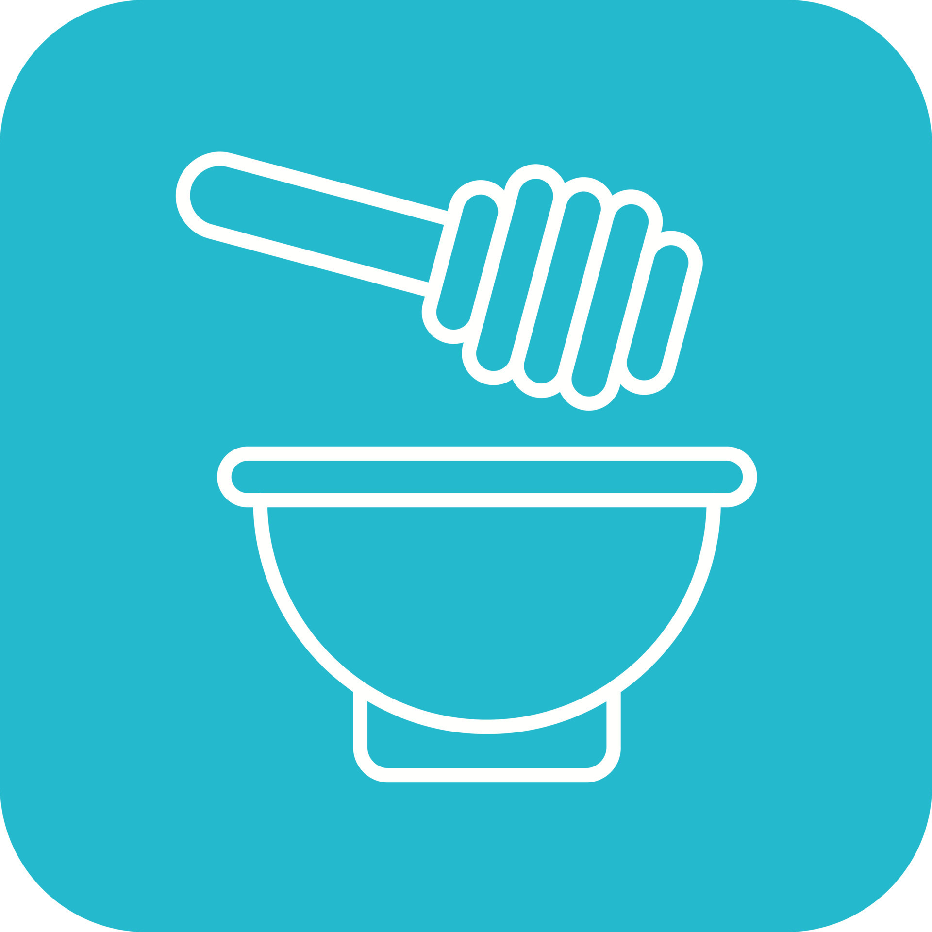 Honey Dip Line Round Corner Background Icons 14812002 Vector Art at