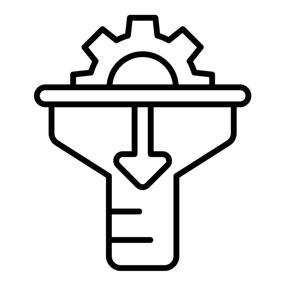 Conversion Rate Optimization Line Icon vector