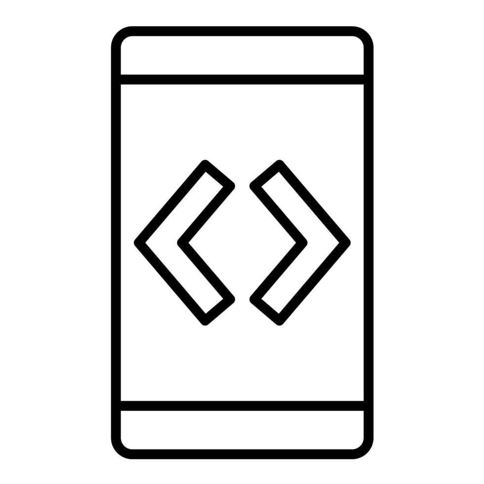 Developer Mode Line Icon vector