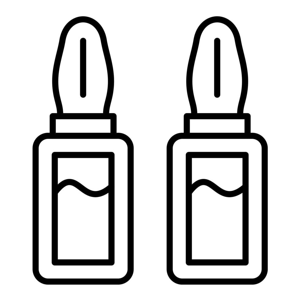 Ampoule Line Icon vector