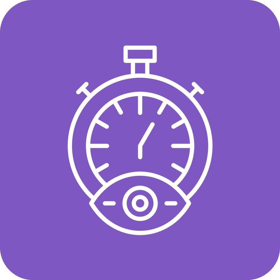 Time Tracking Line Round Corner Background Icons vector