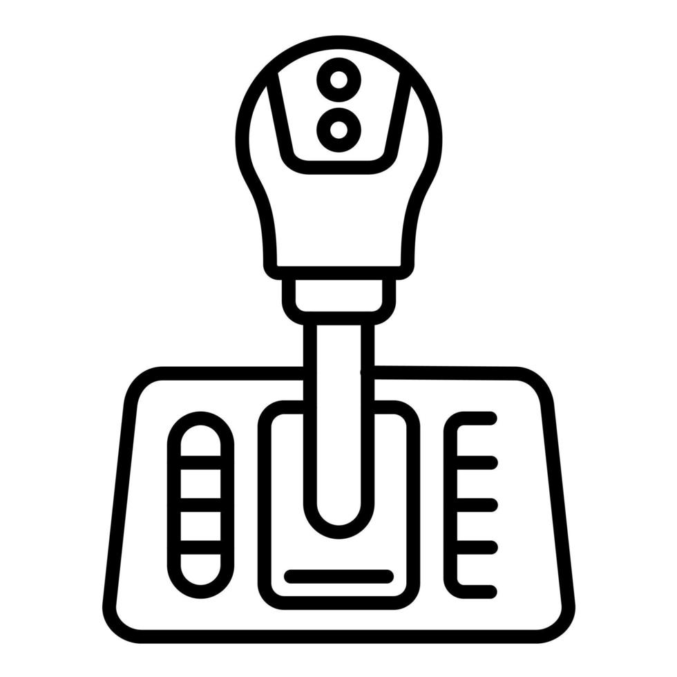 Gearshift Line Icon vector