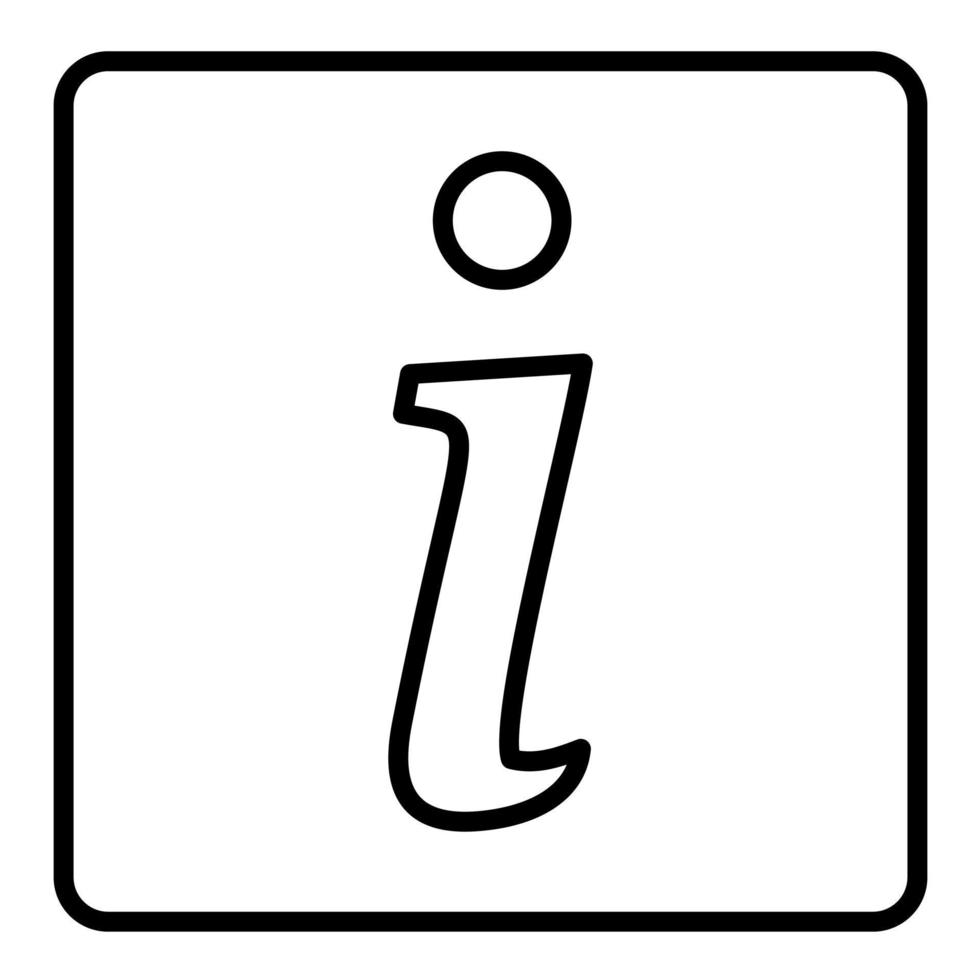 Information Line Icon vector