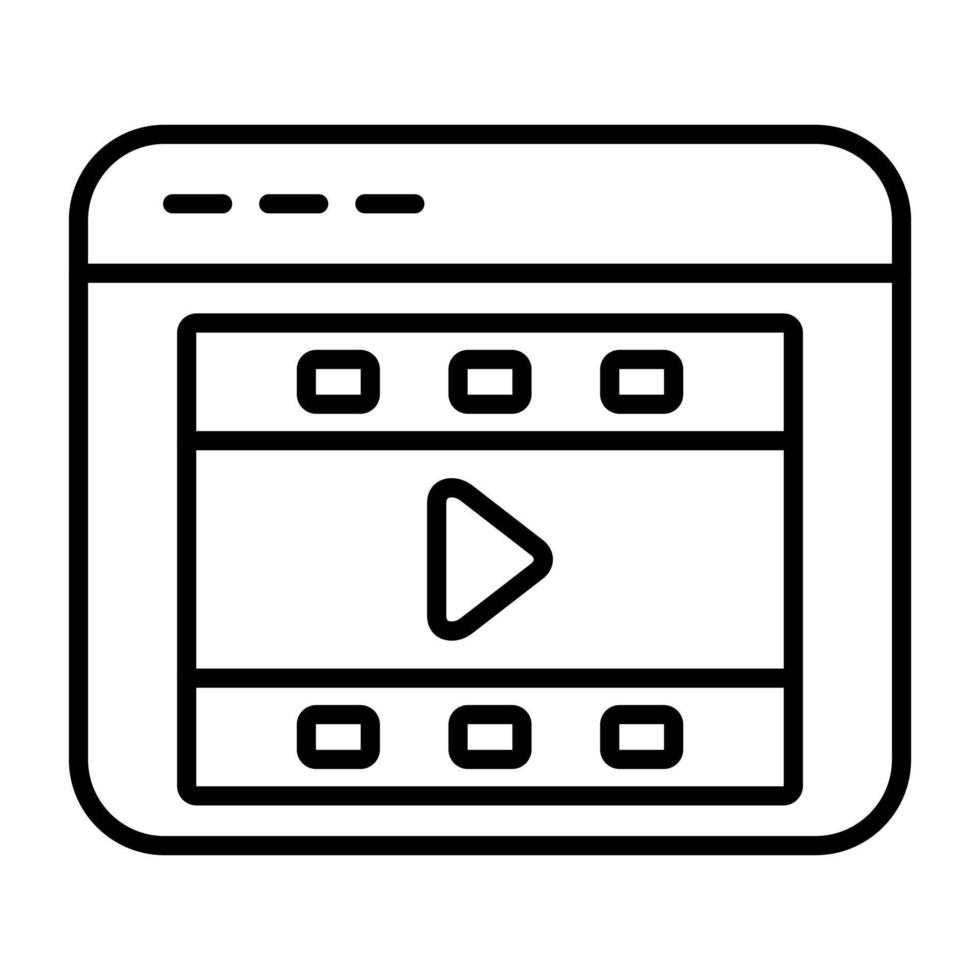 Film Advertising Line Icon vector