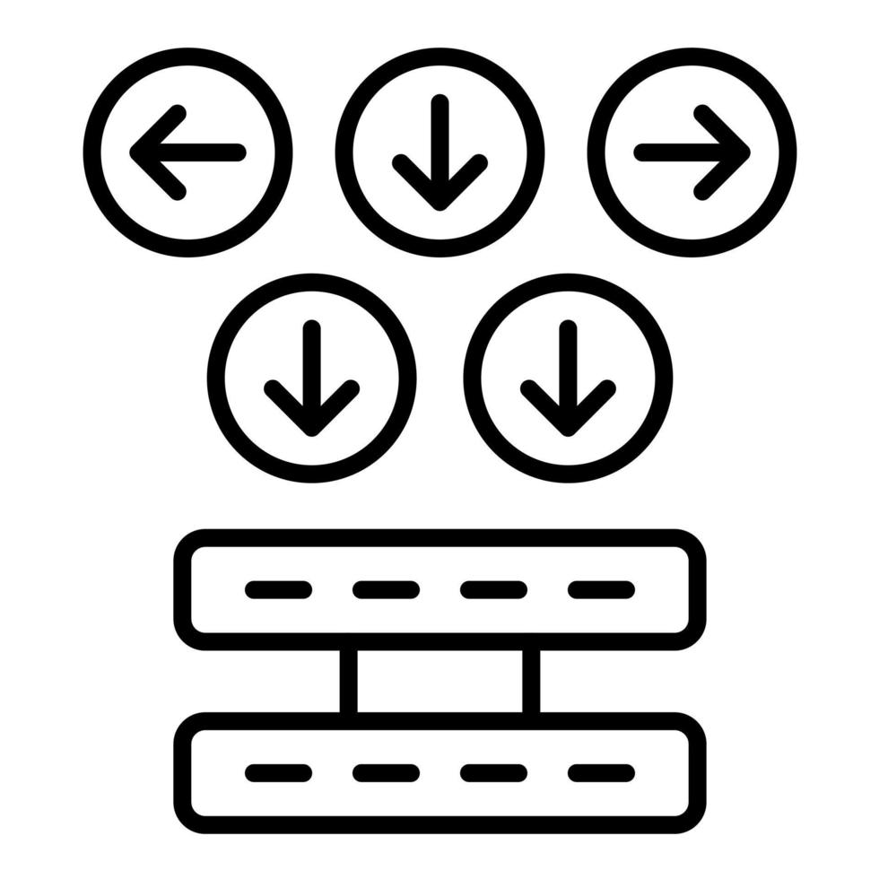 Ambiguity Line Icon vector