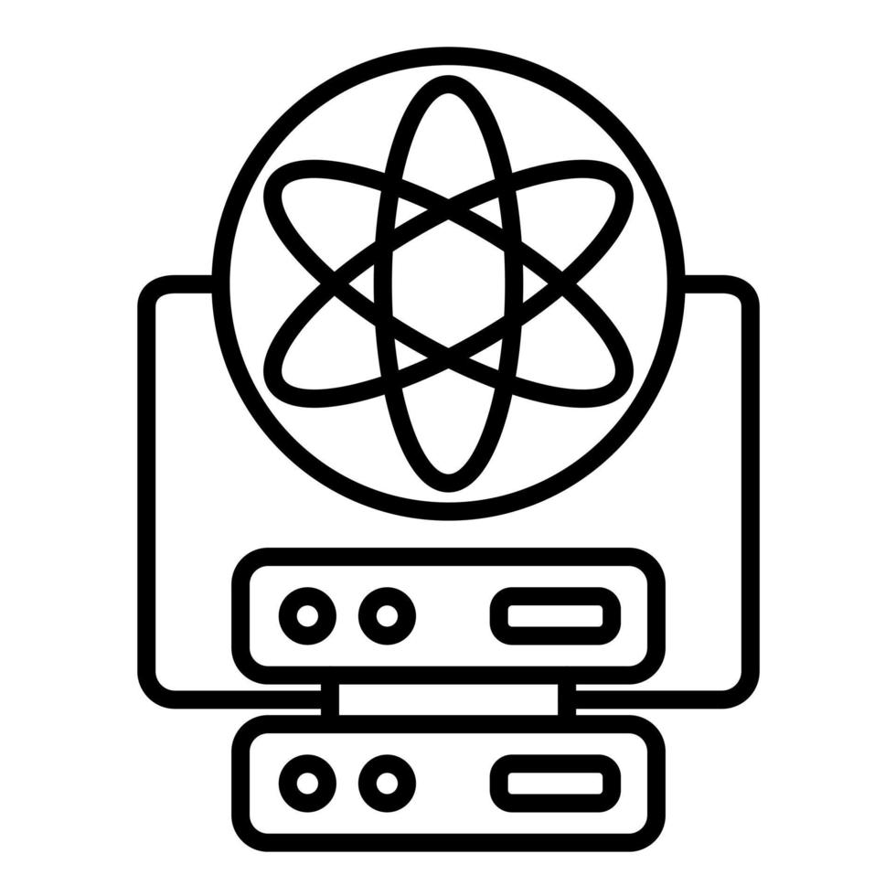 Data Scientist Line Icon vector