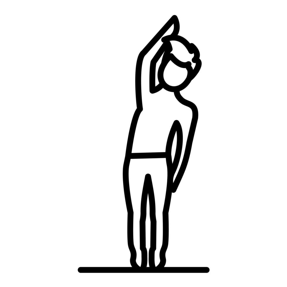 Stretching Line Icon vector