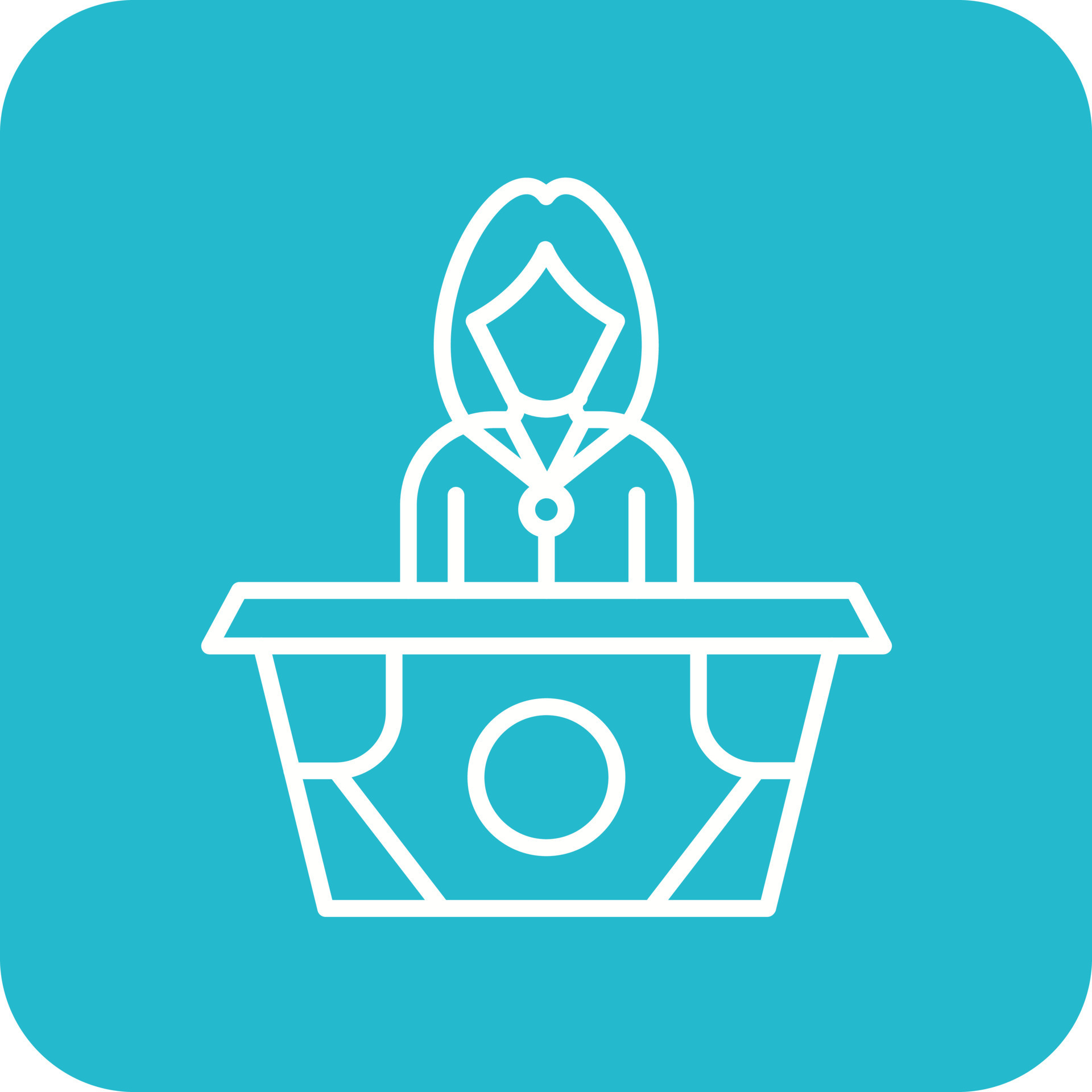 Reception Line Round Corner Background Icons 14812797 Vector Art at