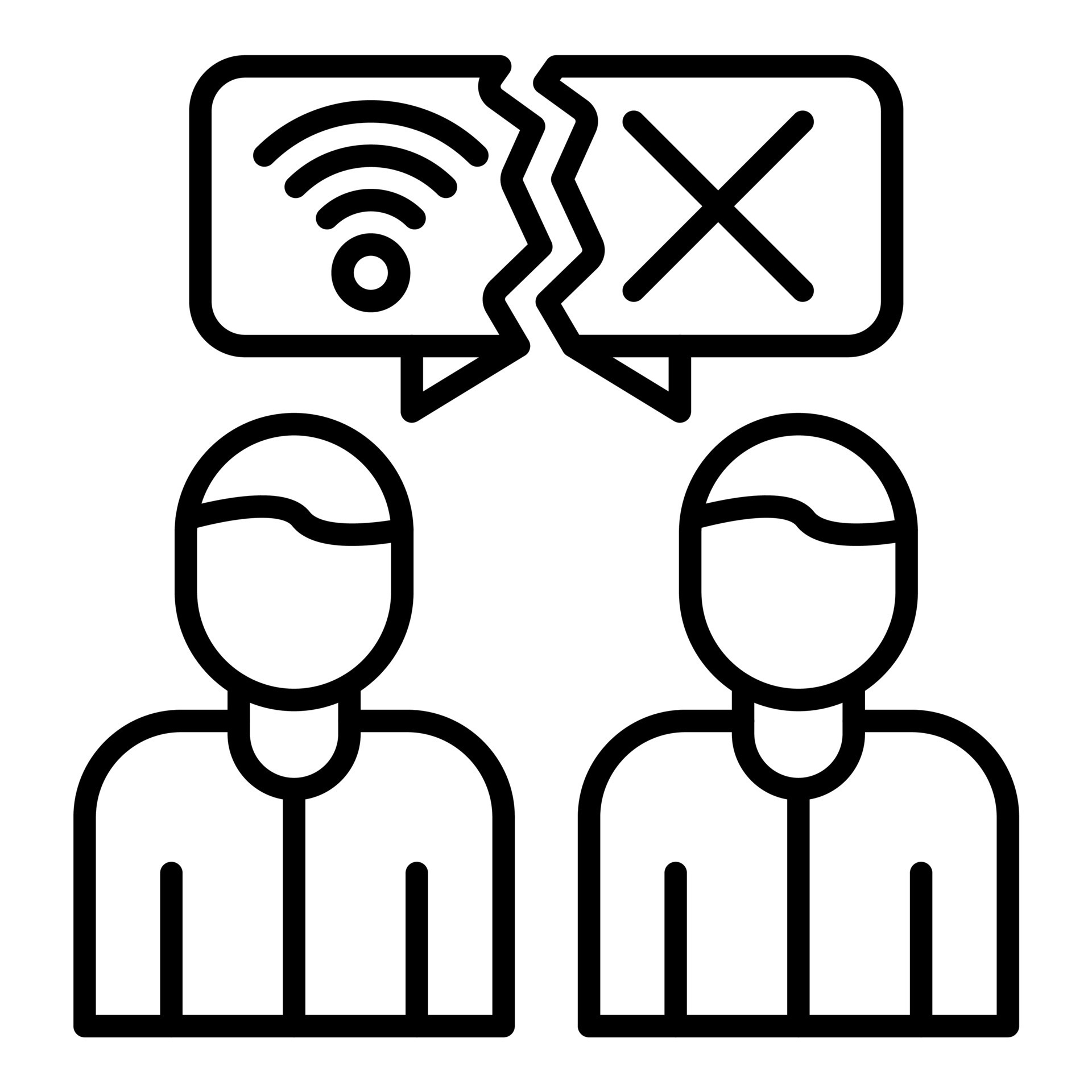 Digital Divide Line Icon 14812799 Vector Art at Vecteezy