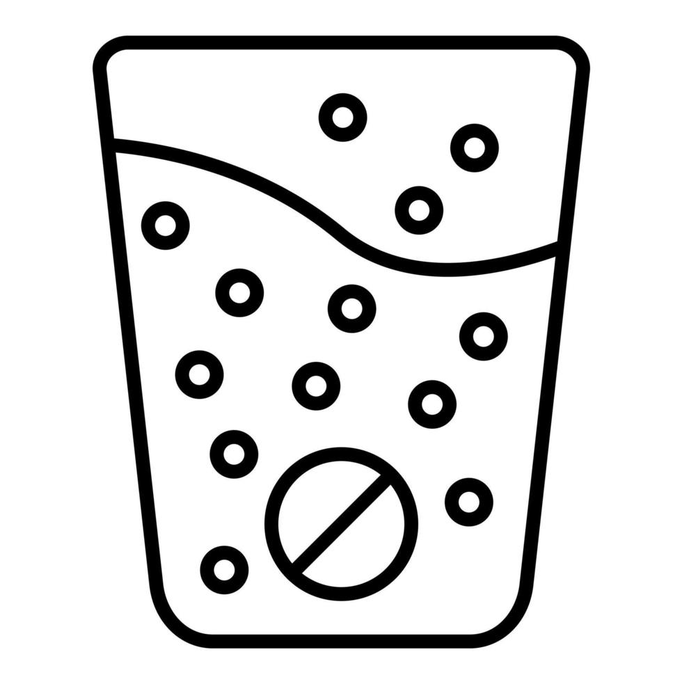 Effervescent Line Icon vector