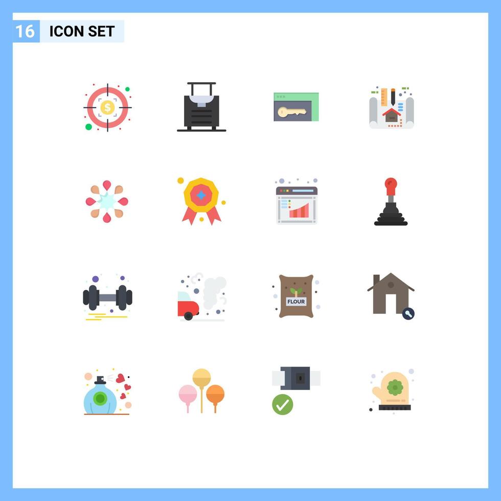 16 Creative Icons Modern Signs and Symbols of award health key solidarity plan Editable Pack of Creative Vector Design Elements