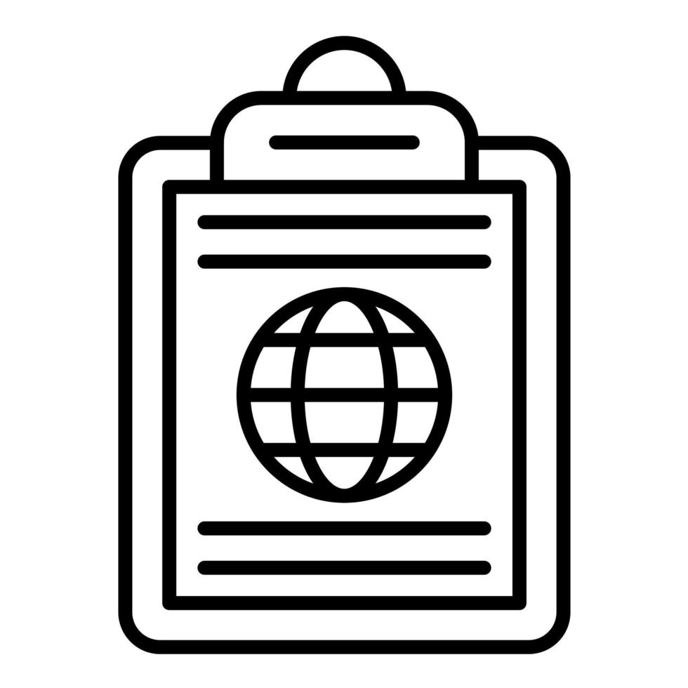 Ecosystem Planning Line Icon vector