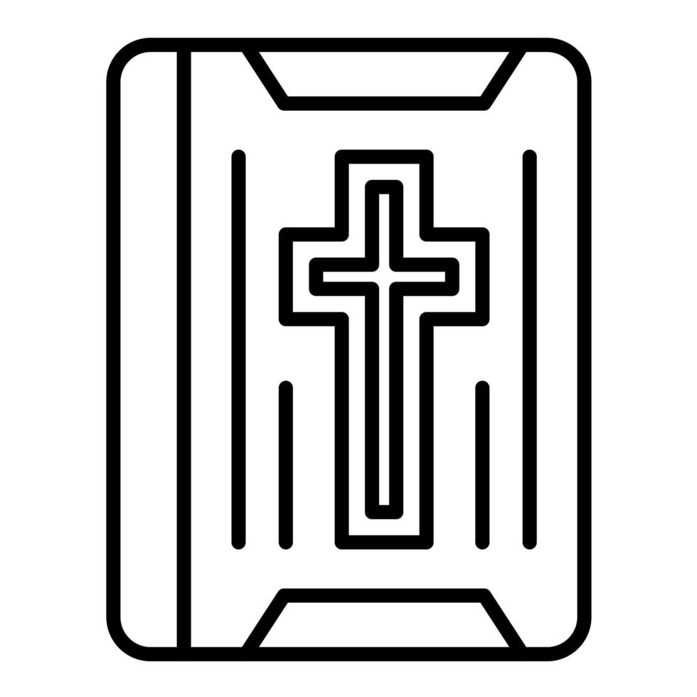 Bible Line Icon vector