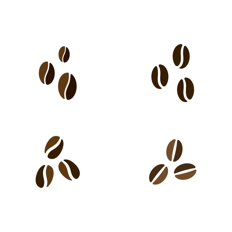 vector coffee beans template vector icon illustration