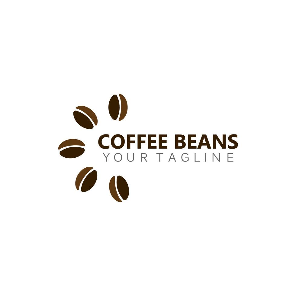 vector coffee beans template vector icon illustration