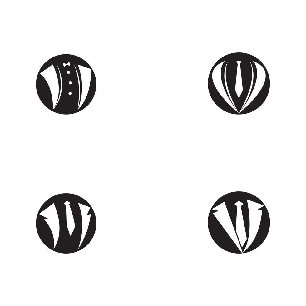Tuxedo logo template vector icon illustration