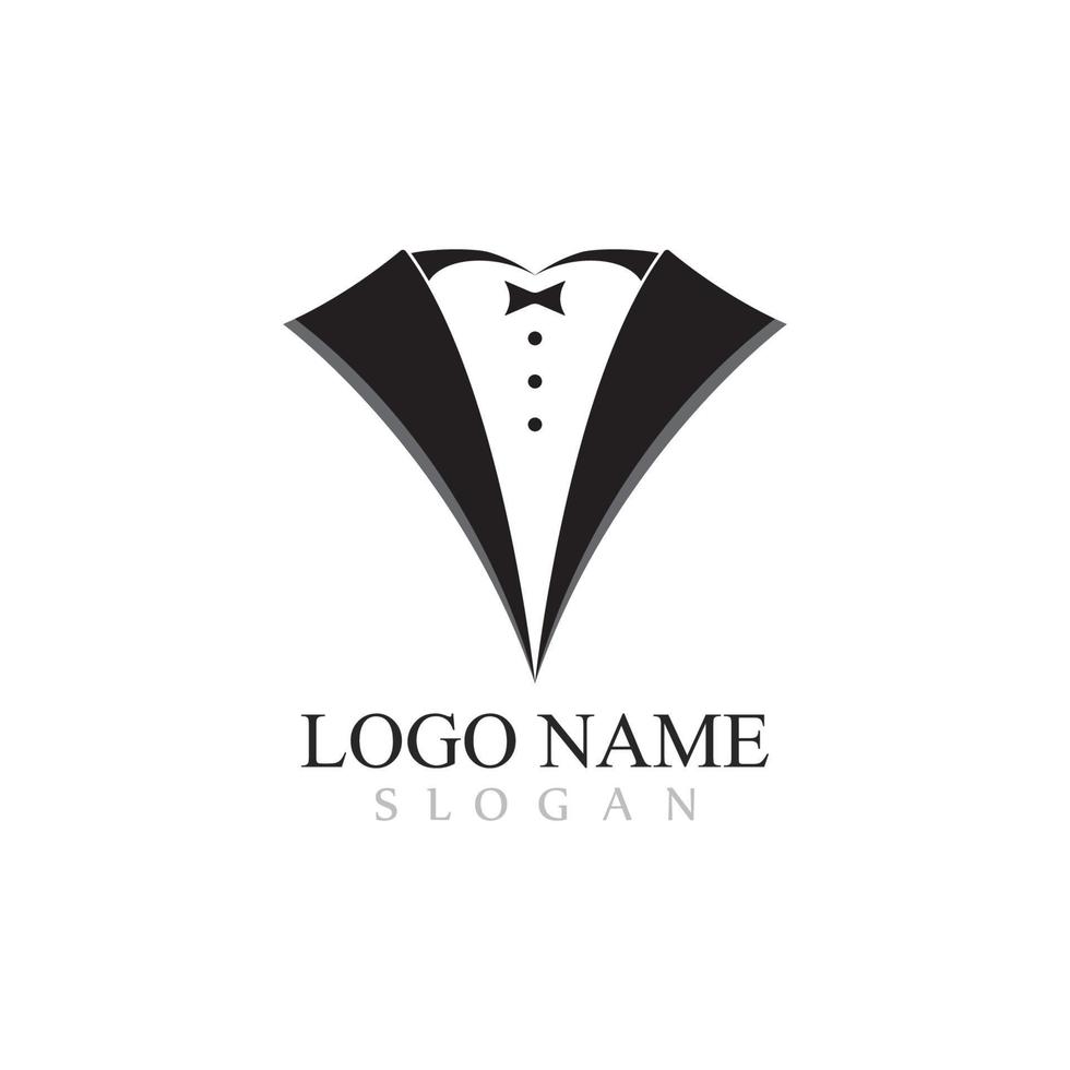 Tuxedo logo template vector icon illustration