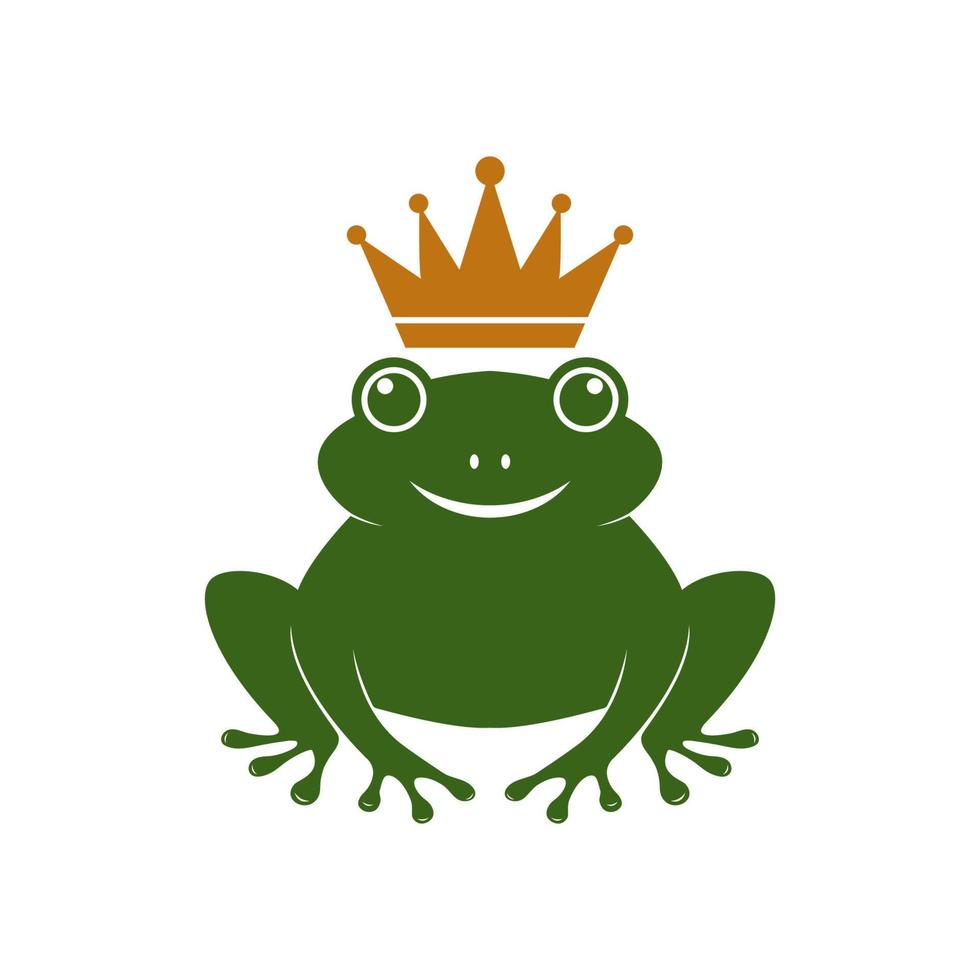 ilustración de icono de vector de plantilla de logotipo de rana