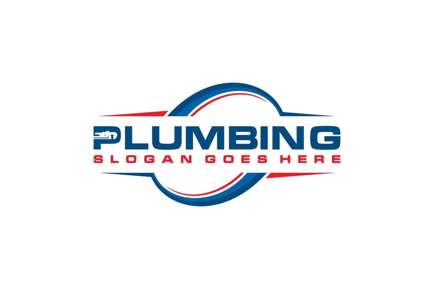 Plumbing Service Logo Template, Water Service Logo. vector