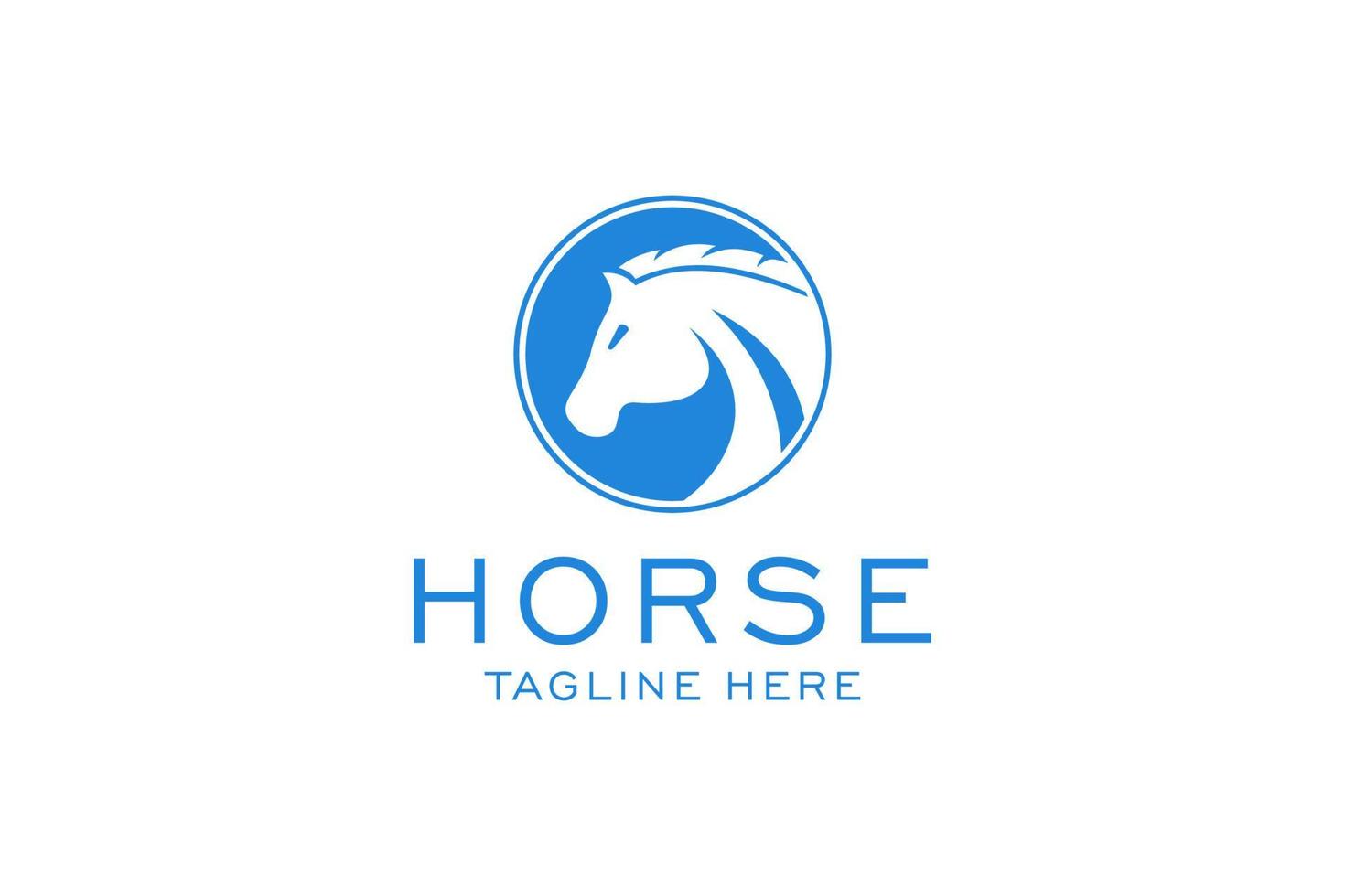 Horse Elegant Logo Symbol Vector, Simplicity Line Art Concept. vector