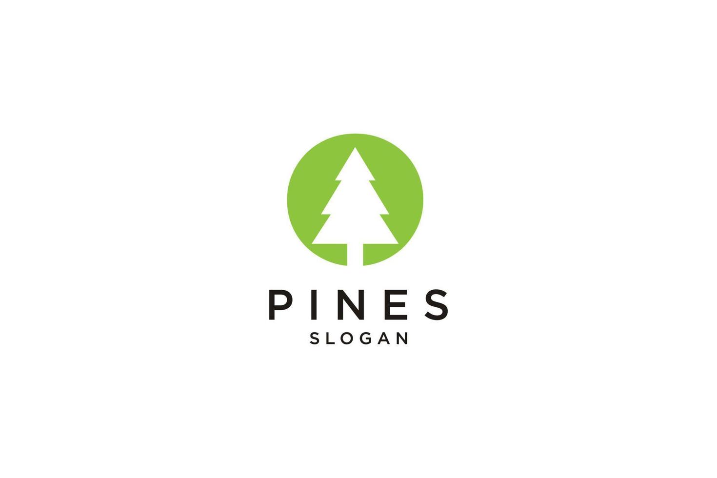 initial letter O with  Hemlock, Evergreen, Pines, Spruce, Cedar trees logo design template vector