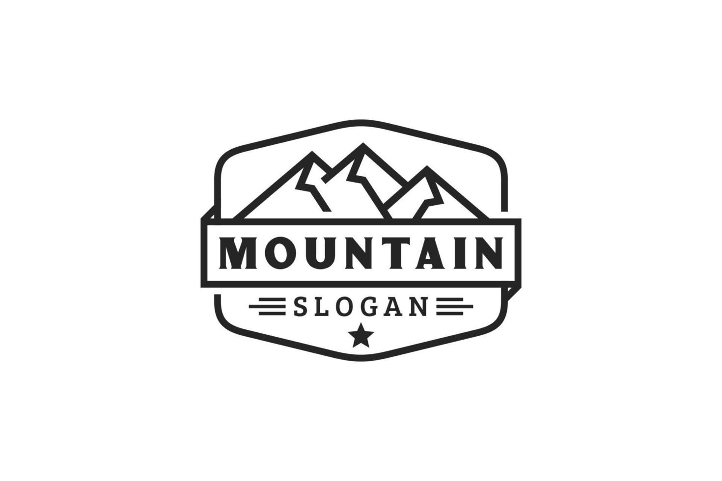 Mountain, travel, adventure hipster logo design inspiration vector
