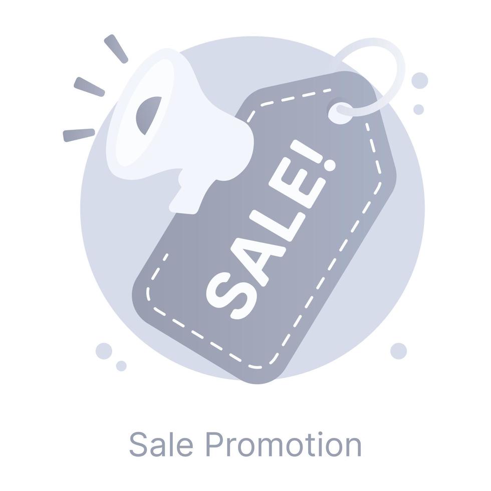 Sale promotion, a flat rounded editable icon vector