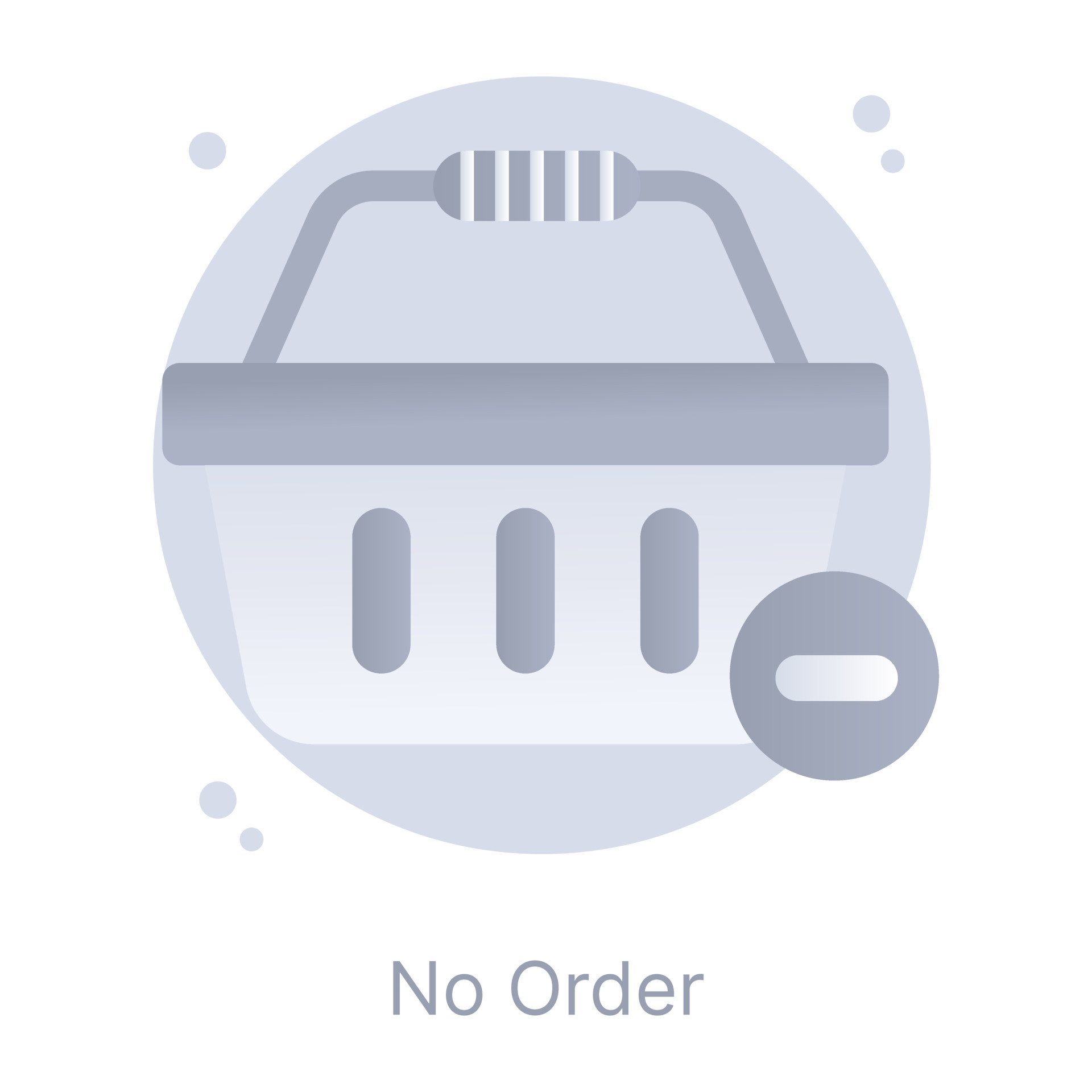 No order, a flat rounded icon is up for premium use 14814239 Vector Art