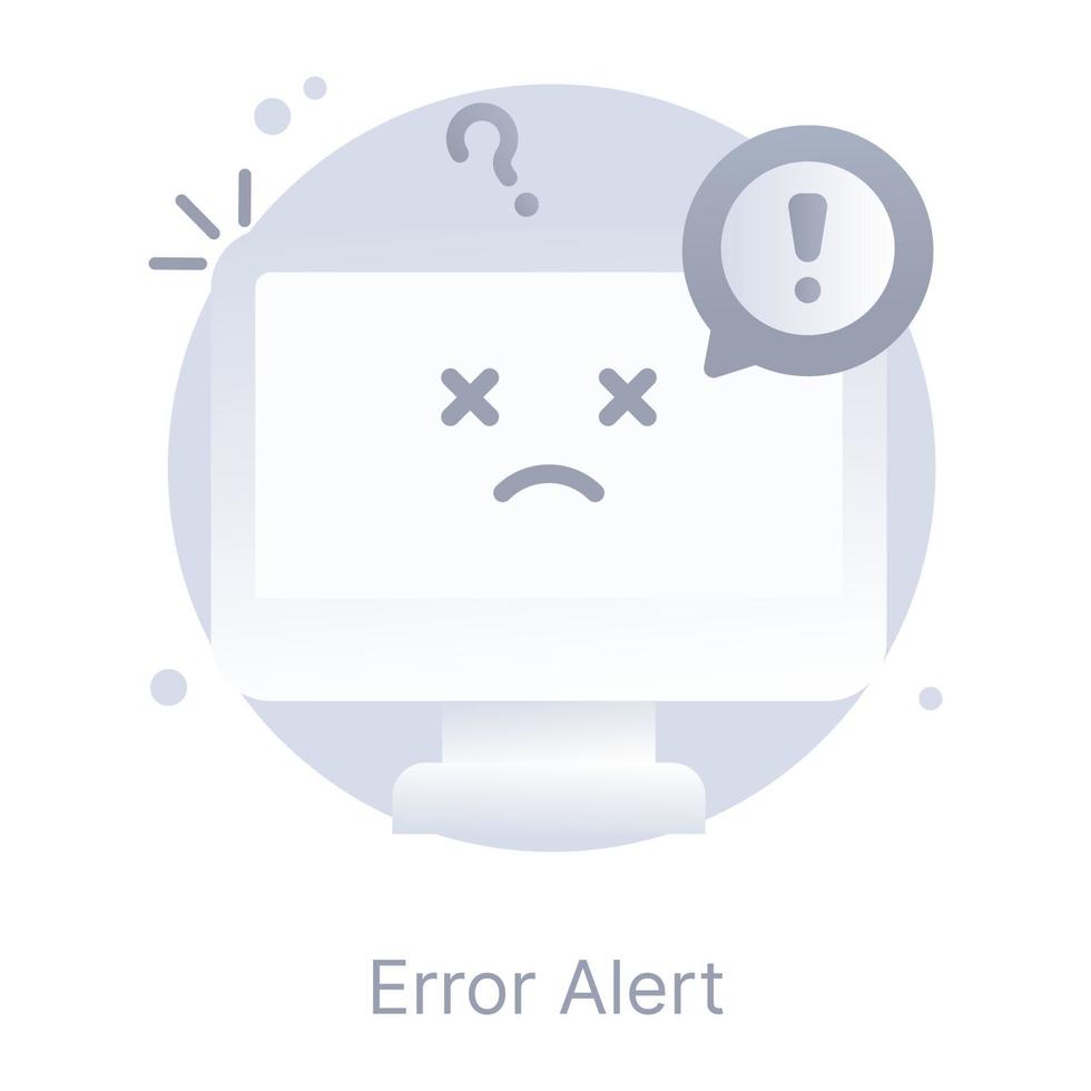 Download premium flat icon of error alert vector