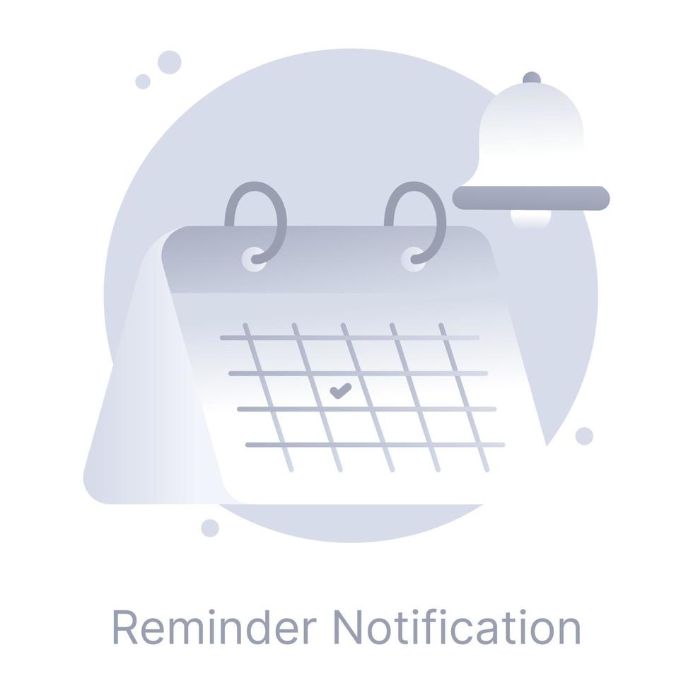 A flat icon of appointment vector