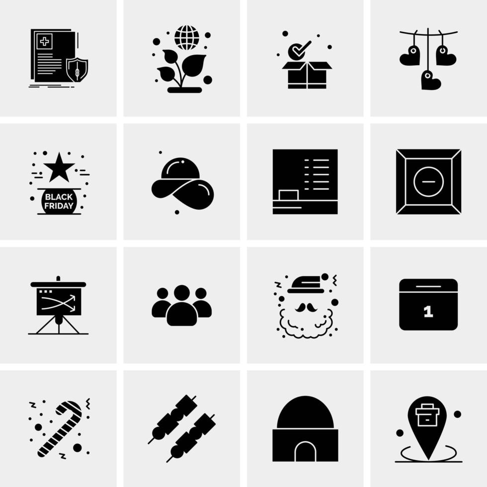 16 Universal Business Icons Vector Creative Icon Illustration to use in web and Mobile Related project