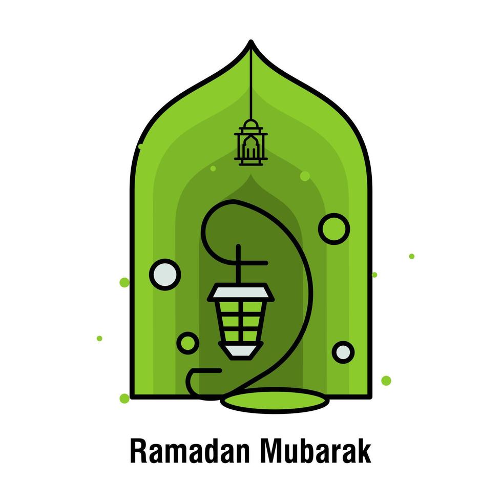 Ramadan Kareem concept banner vector illustration