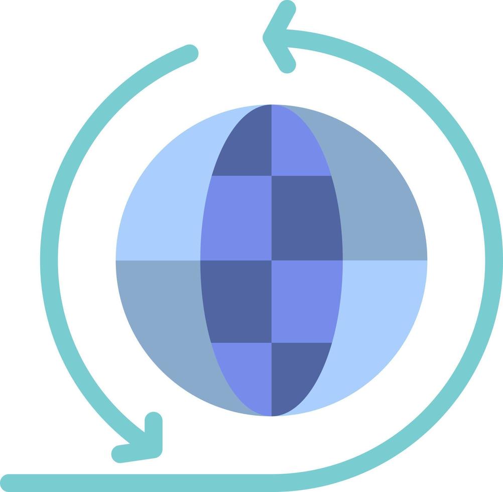 Global Business Business Network Global  Flat Color Icon Vector icon banner Template