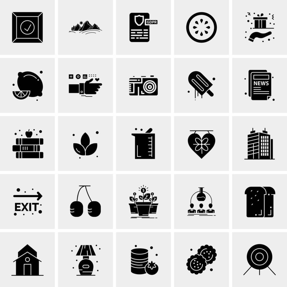 25 Universal Business Icons Vector Creative Icon Illustration to use in web and Mobile Related project